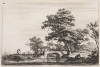 KG 04544
<br/>
Vier mannen bij een stenen brug
<br/>
<em>Waterloo, Anthonie, (1609-1690)</em>
